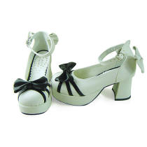 White Black Elegant Princess Shoes