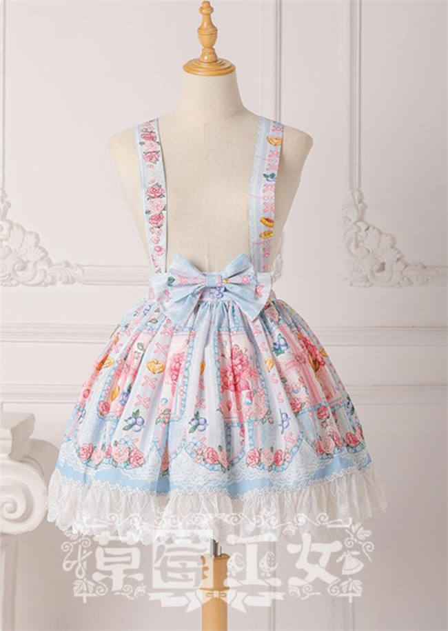 Strawbery Witch ~Blueberry Fruit~ Lolita Skirt