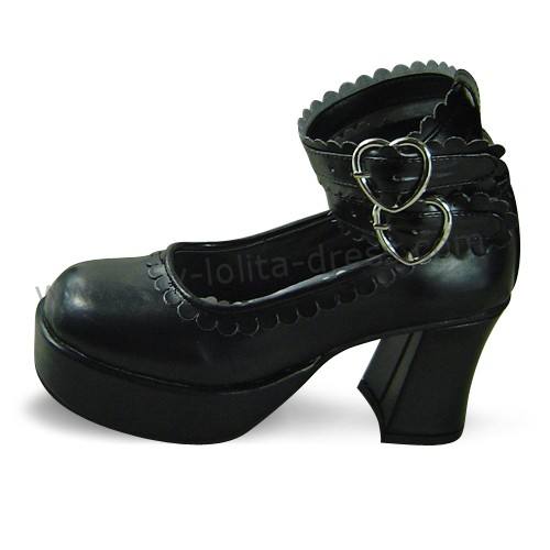 Black Classic Lolita Princess Shoes