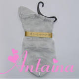 Transparent Mp Flower Printed Cotton Socks - Sweet Lolita Fashion
