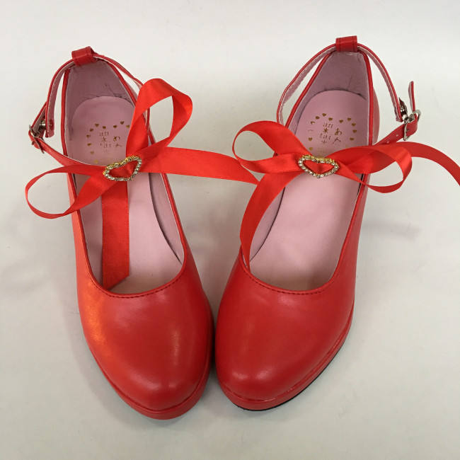 High Heel Sweet Pink Bow Lolita Shoes