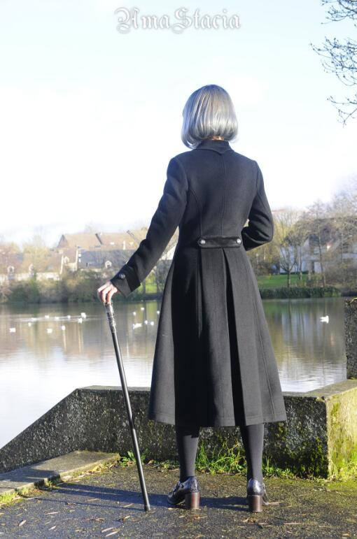 Time~ 2018 Winter Slim Wool Coat -out