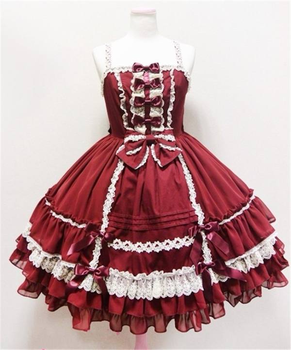 Vintage Barbie Style Lolita JSK Dress -out