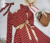 Miss Point ~ Caroline~ Vintage Polka Dot Lolita OP/Skirt -Custom Tailor Available Pre-order Closed
