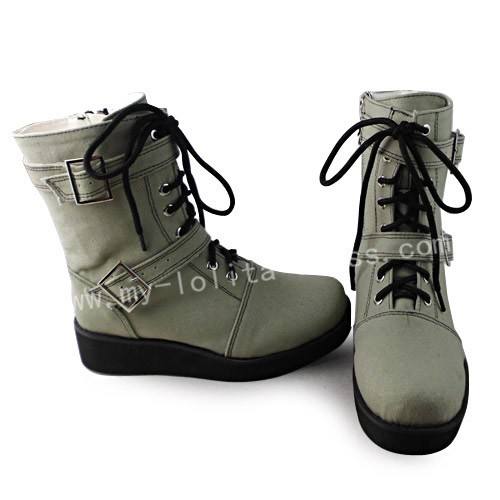 Light Green Denim Short Boots