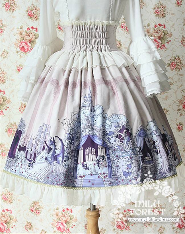 Sleeping Beauty~ Lolita High Waist Skirt