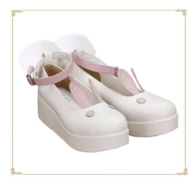Angelic Imprint- Sweet High Platform Bunny Ears Lolita Shoes