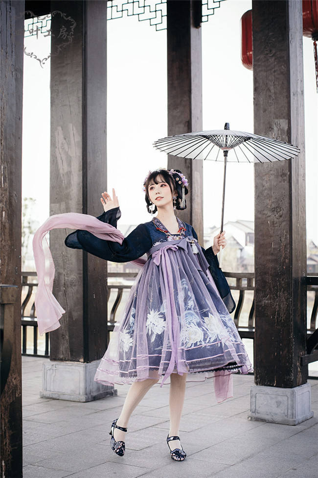 Epiphyllum Jellyfish Qi Lolita Dress Version I -Ready MADE