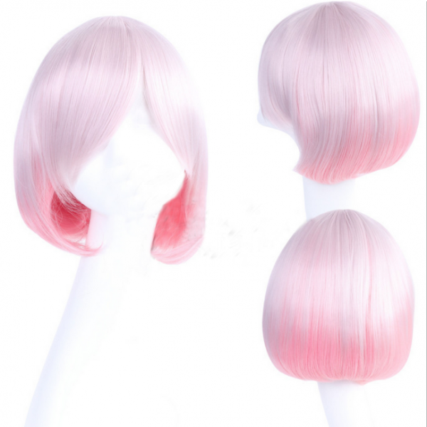 Japanese Style Sweet Pink Short Lolita Wig off