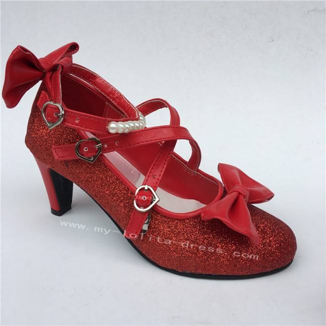 Antaina Tea Party Glitter Lolita Shoes