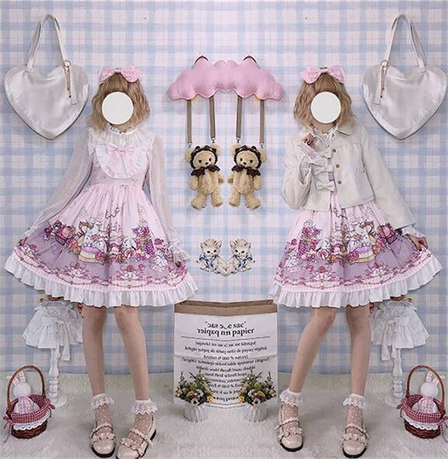 Afternoon Tea Rabbit Sweet Slight High Waist Jumper