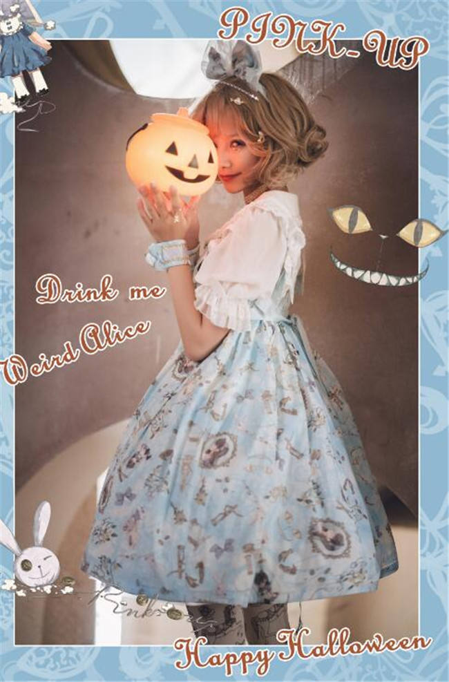 Weird Alice~ Lolita Printed JSK -Custom-tailor Pre-order  Closed