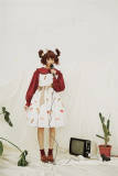 Mushroom~ Sweet Lolita Printed JSK Dress -out