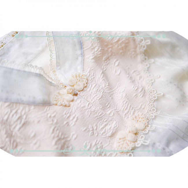 IchigoMikou ~Drizzle & Thin Clouds~ Qi Lolita Blouse -In Stock