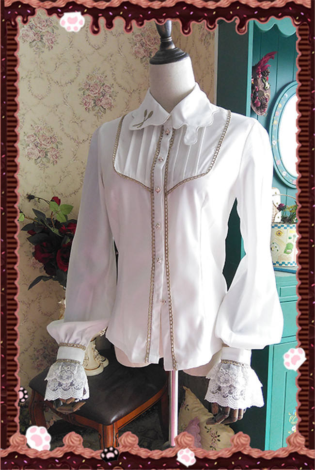 Infanta High Density Chiffon Lolita Long Sleeves Blouse