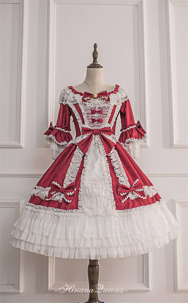 Moira~ Lolita Short Sleeves OP Dress -Sax Size XL In Stock