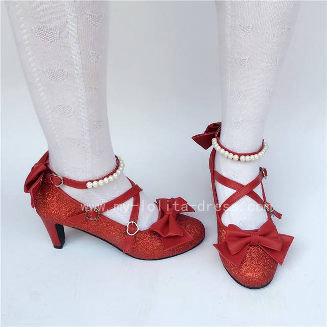 Antaina Tea Party Glitter Lolita Shoes