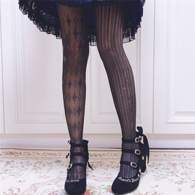 Ruby Rabbit ~Clown~ Thin Lolita Tights -Ready Made