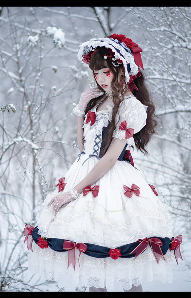 YUPBRO Lolita ~Snow White Lolita OP -Ready MADE