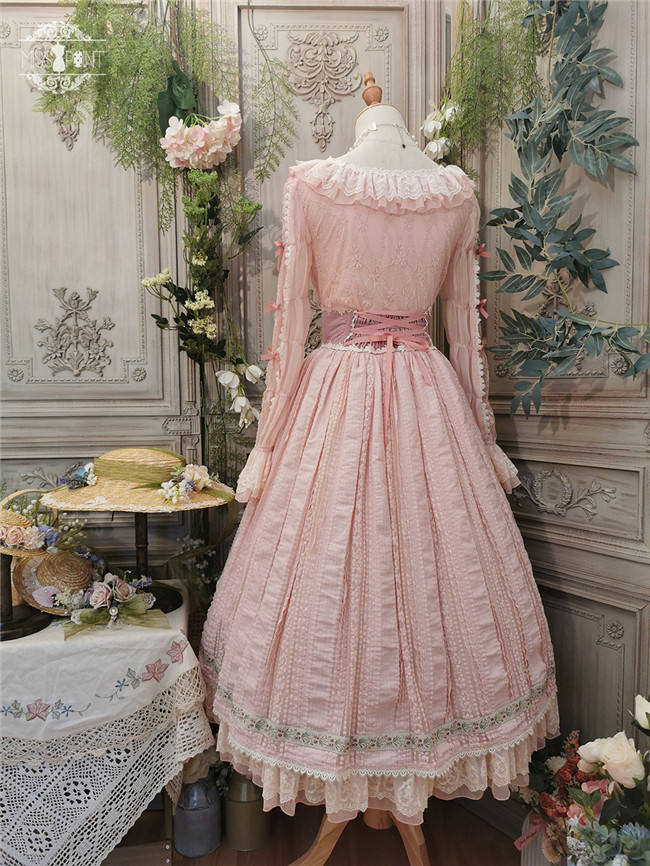 Miss Point ~ Salley Garden 2.0 Embroidery Vintage High Waist Lolita Skirt