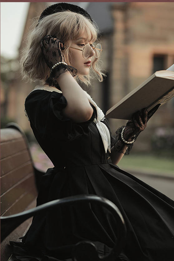 Austin's Notebook~ Vintage Long Sleeves Lolita OP -The 3th Round Pre-order Closed