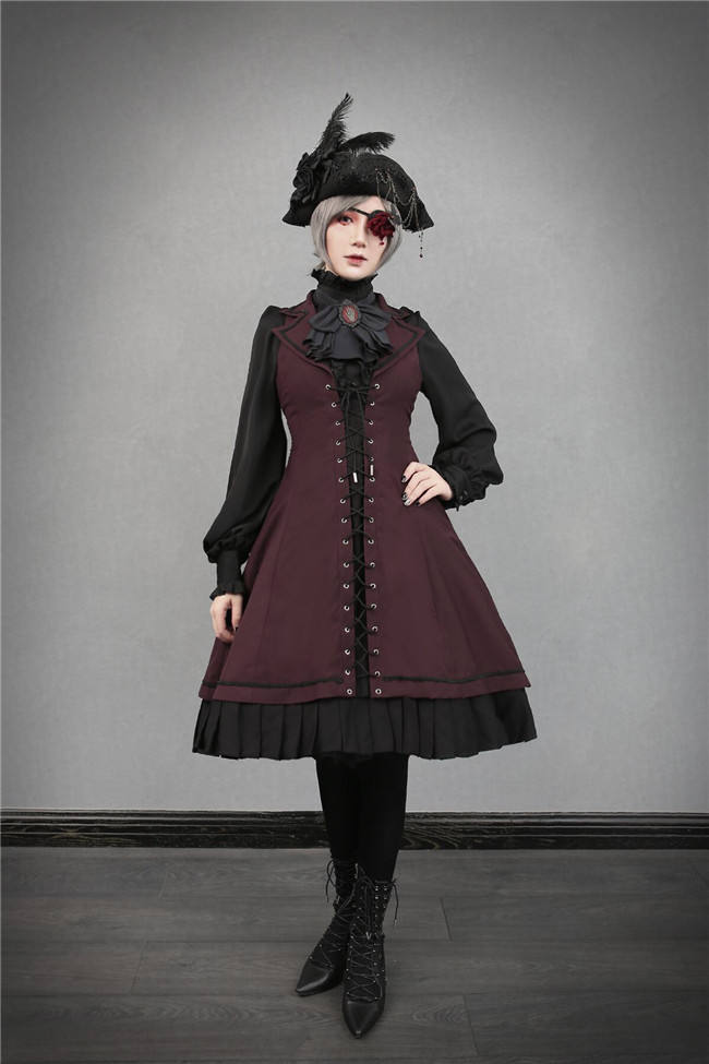 Foxtrot Fran's Oath Goth Assymtrical JSK Dress