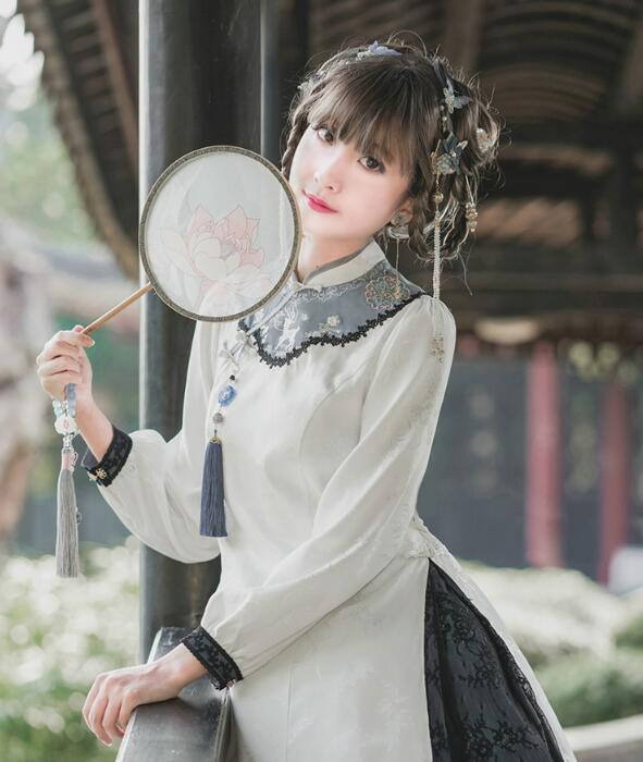 Hole Fairy Guide~ Qi Lolita OP Dress -Ready Made