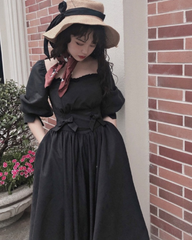 Gem Manor ~Elegant Vintage Lolita OP -Apricot L Size In Stock