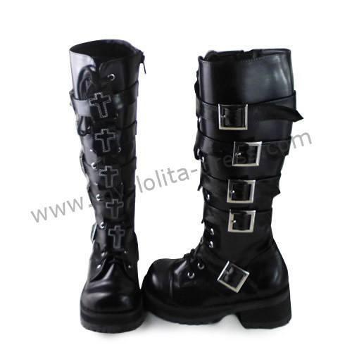 Gothic Punk Cross Decorated Lolita Boots