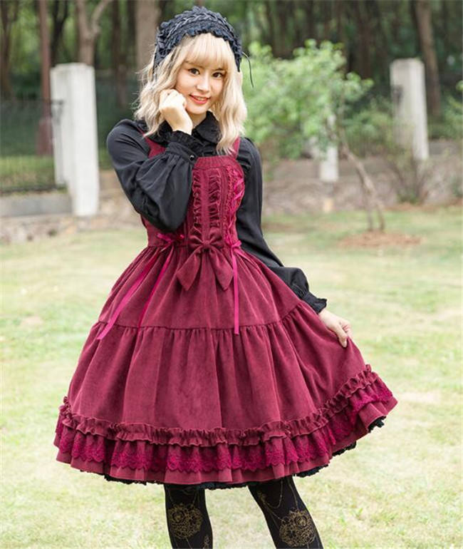 The Wolfing Red Riding Hat Thickening Lolita Jumper