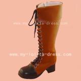 Classic Light Brown Lace Boots