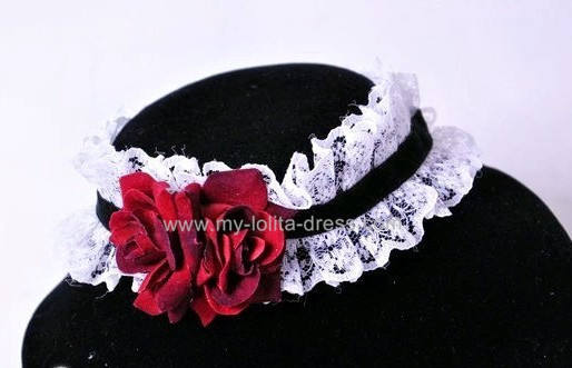 Angel Forst Lolita Lace Roses Romantic Choker