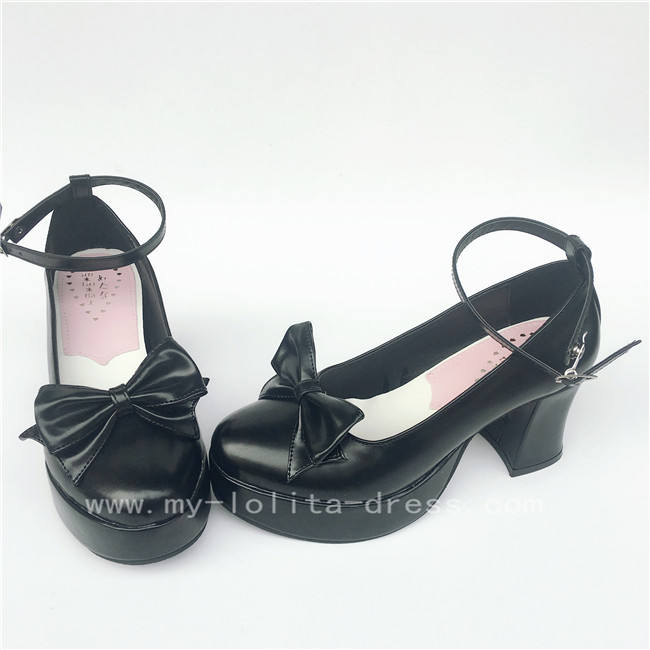Matte Blue High Platform Lolita Heels Shoes