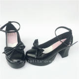 Matte Blue High Platform Lolita Heels Shoes