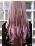 Brown Pale Purple Long Curls Lolita Wig off