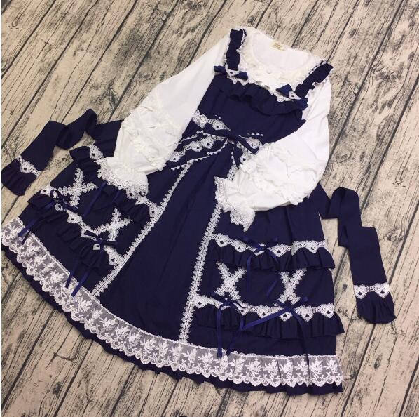 Little Dipper Cream Crispy~ Classic Lolita JSK Dress -Ready Made