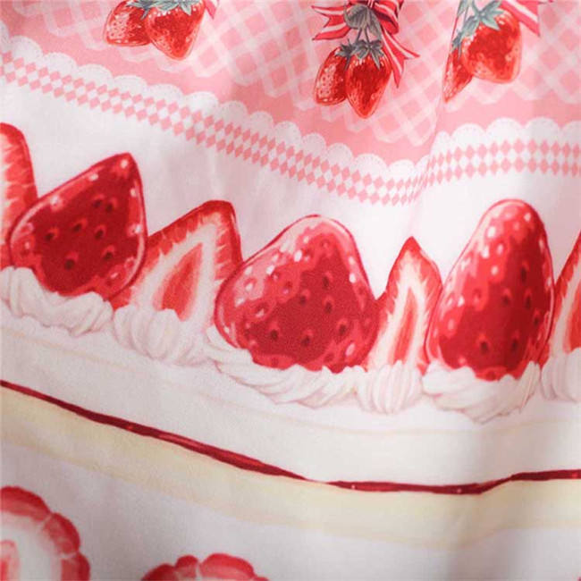 Strawberry Cake Lady Lolita Skirt