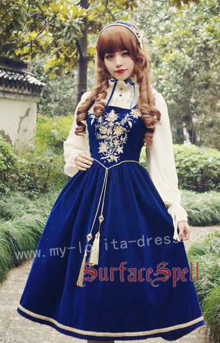 Bourbon Dynasty Series Baroque Embroidery Lolita OP Dress