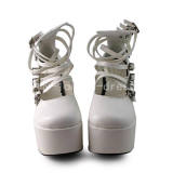 Elegant White Heels Lolita Shoes