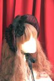Infanta ***Rose Sanctuary*** Lolita Bonnet Black - In Stock