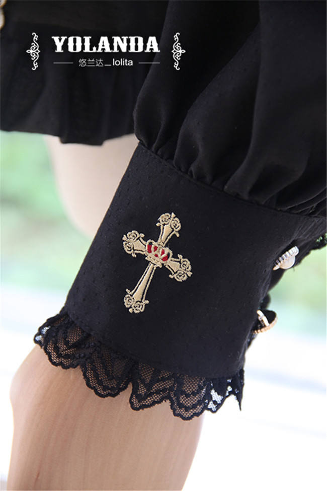 Yolanda -Benny's Herbology- College Style Lolita Embroidery Blouse