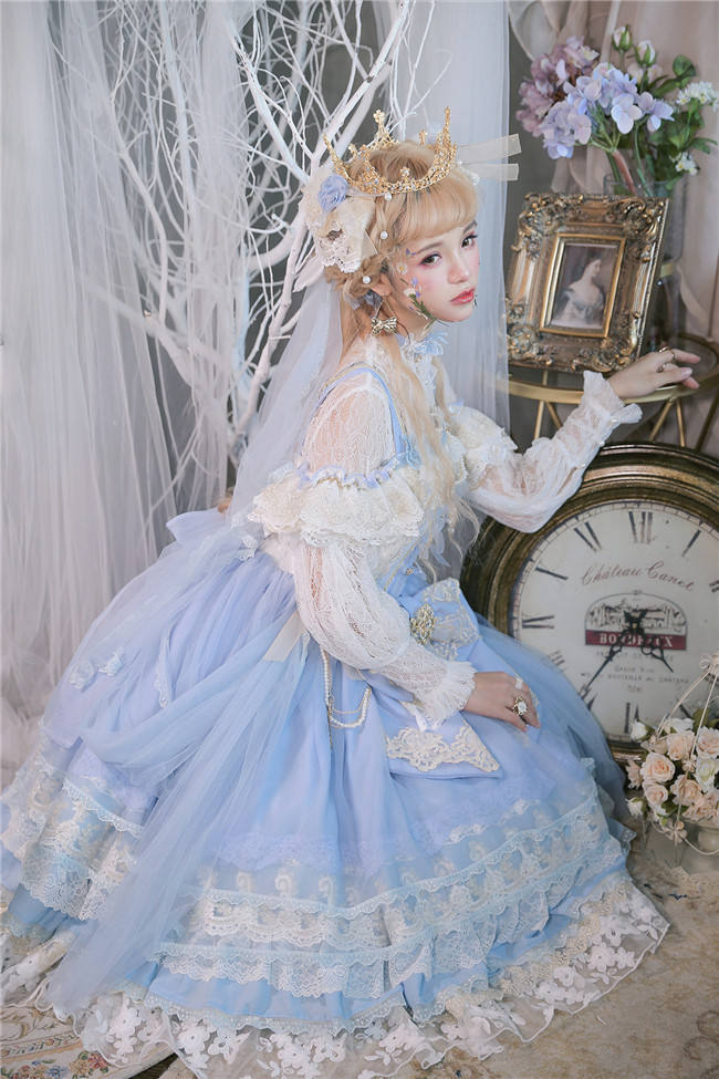 Flower Feast In Spring~ Elegant Lolita JSK Bridal Design -out