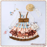 The Rabbits Who Drive The Tank- Lolita Skirt -Pre-order   Closed