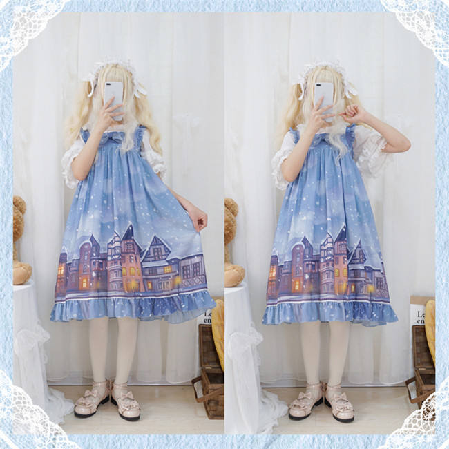 Warm House In Snow~ Sweet Lolita OP/JSK out