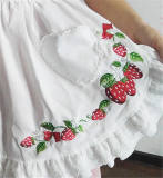 Infanta ~The Strawberry Kitchen Maid~ Lolita Embroidery Apron-OUT