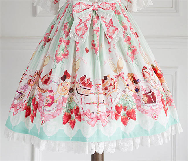 Strawberry Feast- Sweet Lolita JSK