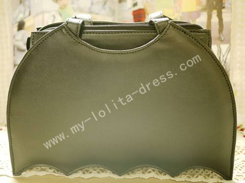 Bat Shape Black Lolita HandBag with Cross