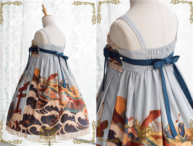 CEL Lolita ~Kaiseki Island Lolita JSK Super High Waist -Ready Made