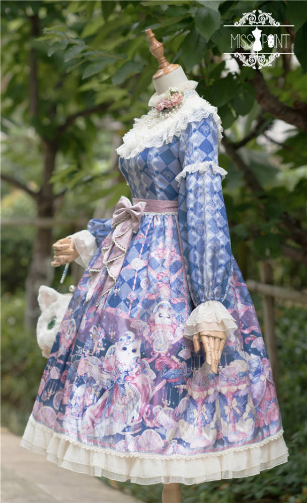 Miss Point ~ Elizabeth Meow ~ Daily Wear Lolita OP/JSK -Custom-tailor Available