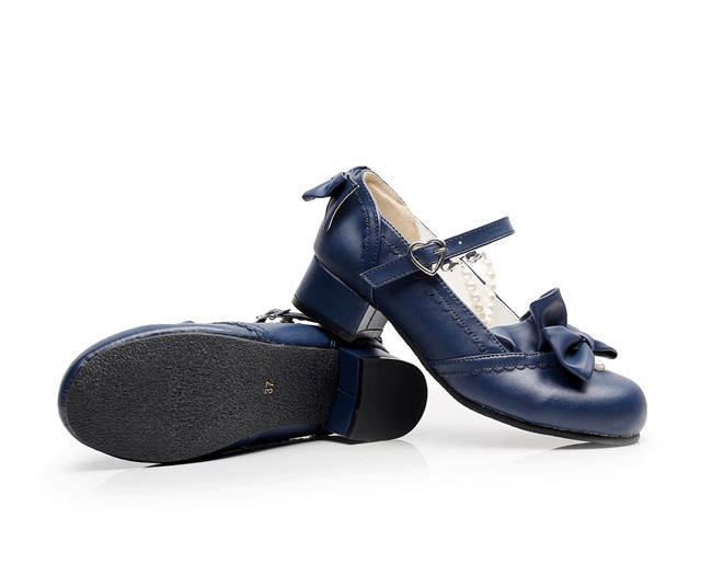 Cinderella~ Sweet Bow Beadchain Lolita Shoes